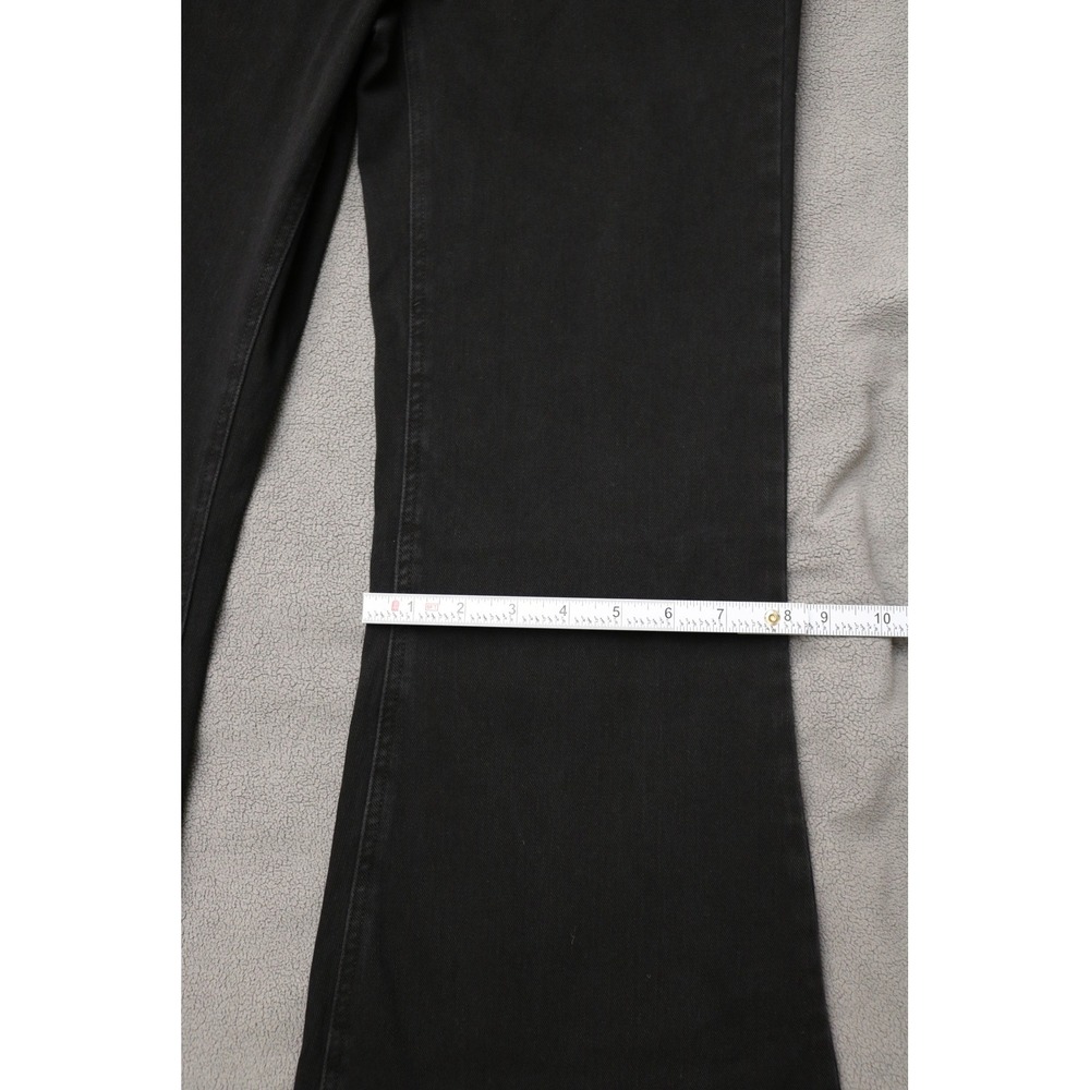 IOSUR Crossover VWaist Flare Jeans Women 34M Black High Rise Bell Bottoms Retro - Picture 4 of 11